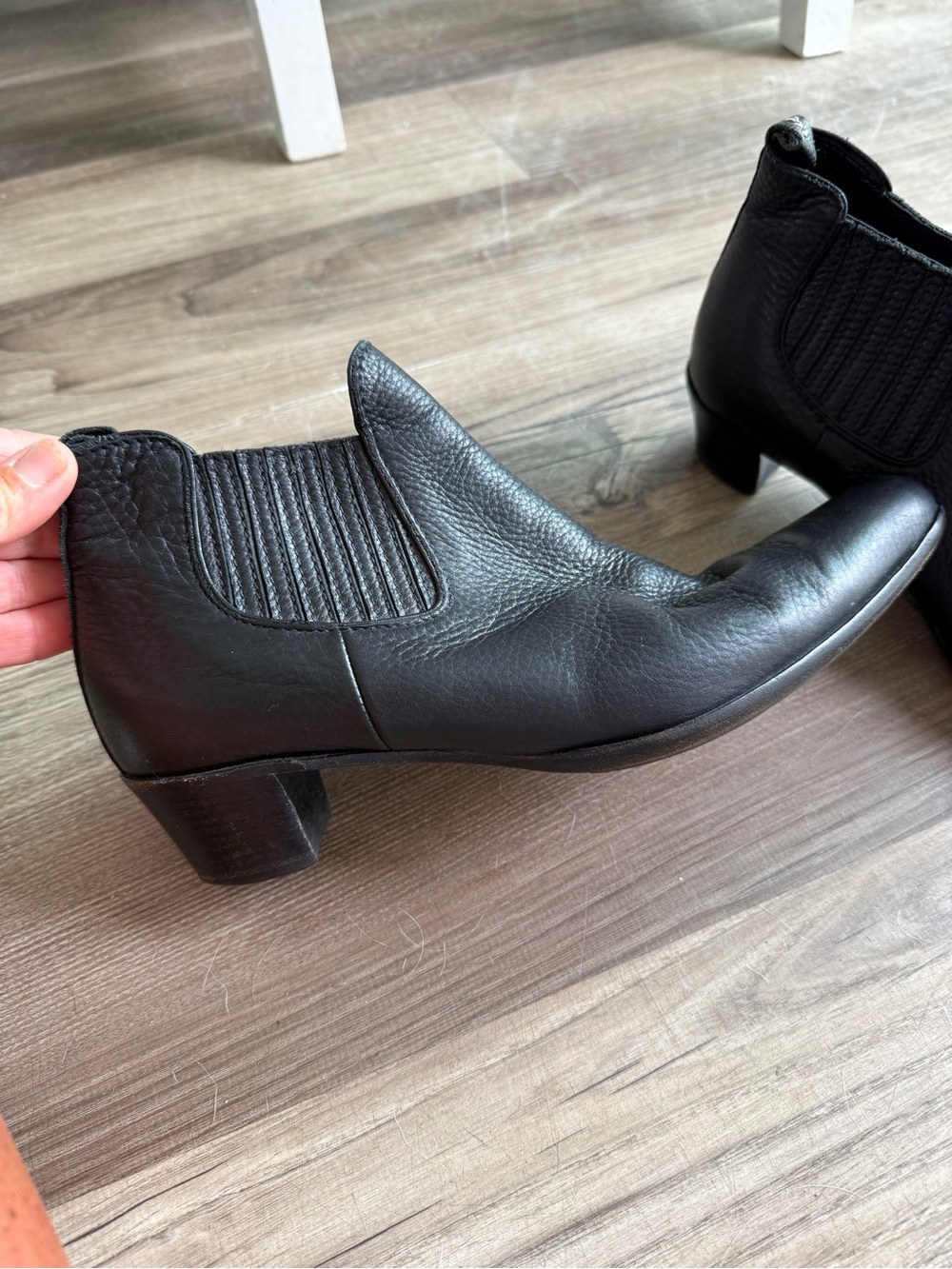 Henry Beguelin Black Leather Ankle Western Boots Women’s Size 39 Vintage